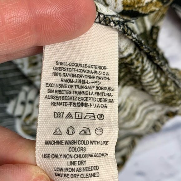 FP Free People Birds Of A Feather Combo Balloon Sleeve Button Front Top XS - Picture 11 of 13